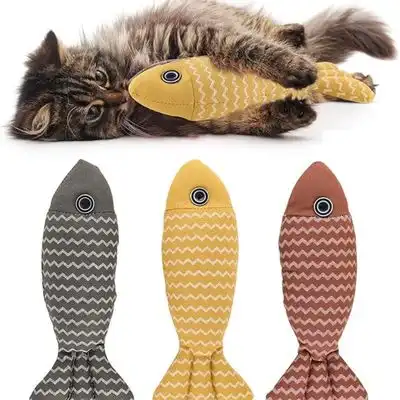 FurryFusion Peces artificiales con hierba gatera - Paquete de tres - Furry Fusion - Comparador de precios