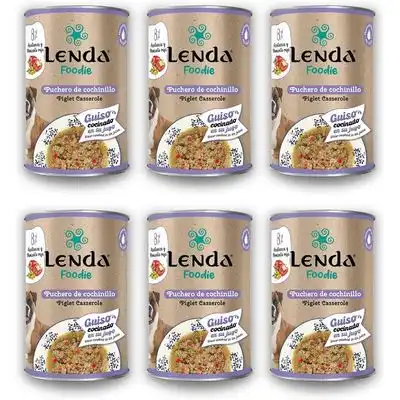 Lenda Foodie Puchero de Cochinillo para Perros - 6 x 380 g - Lenda - Comparador de precios