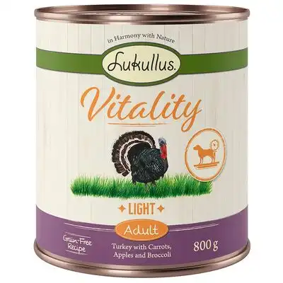 Lukullus Vitality Light pavo (sin cereales) - 6 x 800 g - Lukullus - Comparador de precios