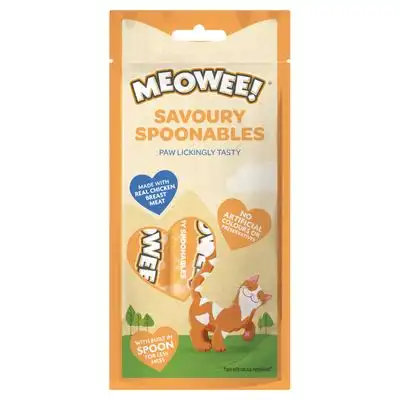 Meowee! Savoury Spoonables 4 x 14 g - Pollo - Meowee! - Comparador de precios
