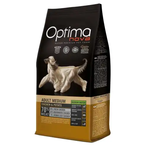 Optima Nova Adult Medium Pollo y Patata pienso para perros 2 kg - Optimanova - Comparador de precios