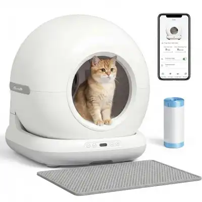 PawHut Arenero Gatos Autolimpiable 58.1x47.5x53 cm Blanco - 1 Article - PawHut - Comparador de precios