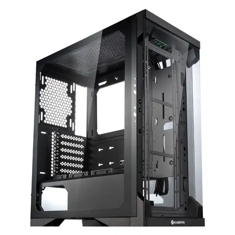 Raijintek Silenos Cristal Templado USB 3.0 Negra