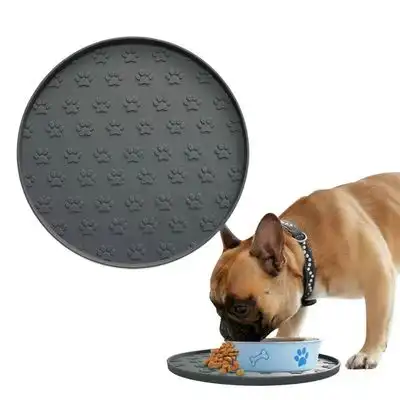 UAMLY Alfombrilla de silicona para comida de mascotas - Gris - Uamly - Comparador de precios