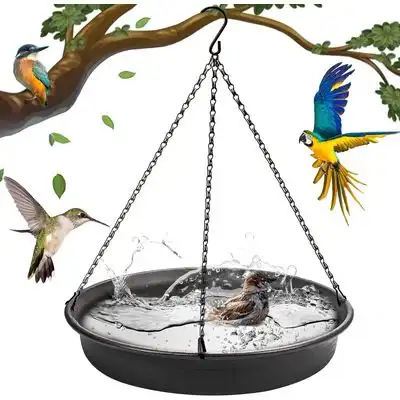 UAMLY Bandeja colgante para bebedero de pájaros, comedero para pájaros - 1 pieza - Uamly - Comparador de precios