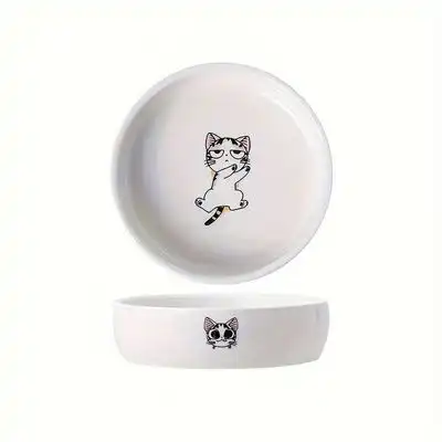 UAMLY Cuencos de cerámica para gatos con estampado gatos dibujos animados - D - Uamly - Comparador de precios