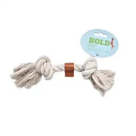 Bold Cuerda con Nudos de Algodón Natural  para Perros, 35 cm - Bold - Comparador de precios
