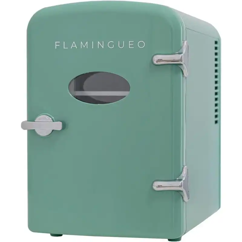 Flamingueo Mini Nevera 4l 12v/220v Función Frío Y Calor Verde Oscuro