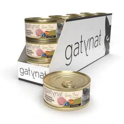 Gatynat Grain Free Pavo, Arándanos y Batata - 12 x 85 g - Dibaq - Comparador de precios