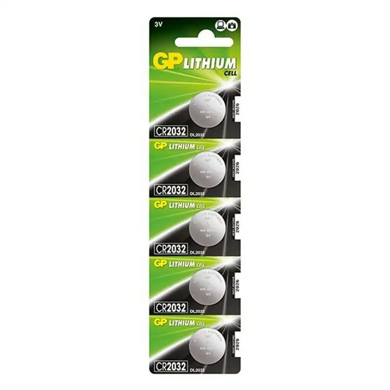 GP Batteries Lithium Cell Pack de Pilas de Litio CR2032 3V 5 Unidades