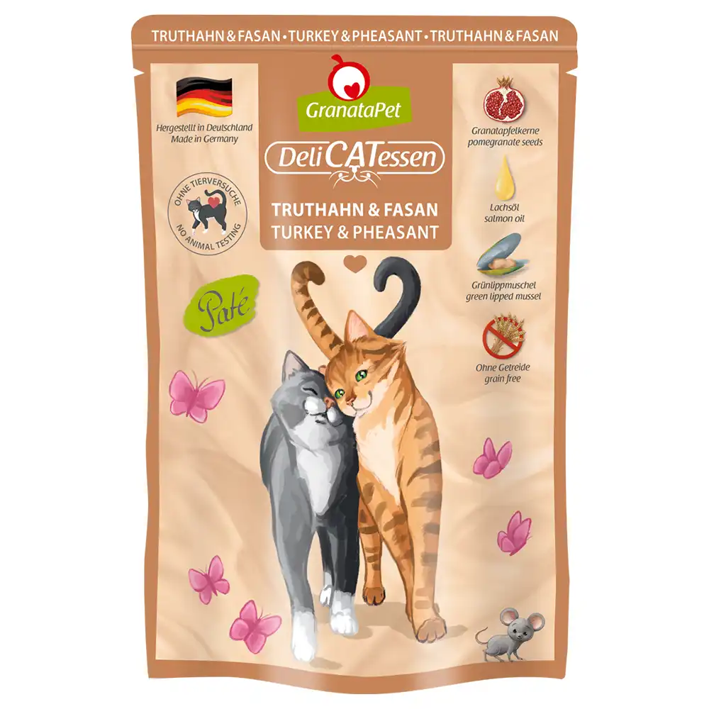 GranataPet DeliCatessen en sobres 12 x 85 g - Pavo y faisán - Granatapet - Comparador de precios