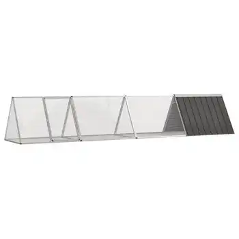 Jaula De Conejos Acero Galvanizado Antracita 403,5x80,5x71 Cm Vidaxl - VIDAXL - Comparador de precios