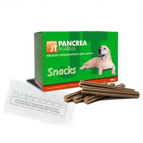 JTPharma Pancrea Pharma Snack Suplemento Pancreático para Perros y Gatos, 30 x 16 gr - Jtpharma - Comparador de precios
