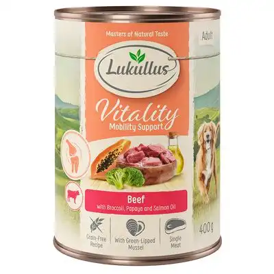 Lukullus Vitality Articulaciones comida húmeda para perros  - 6 x 400 g - Lukullus - Comparador de precios