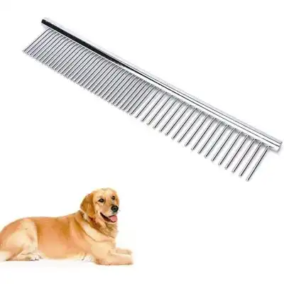 Pawffee Peine profesional de acero inoxidable, antienredos, pelo largo - 1 pieza - Pawffee - Comparador de precios