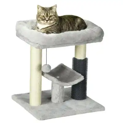 PawHut Árbol para Gato 40x40x48 cm Gris - 1 Article - PawHut - Comparador de precios