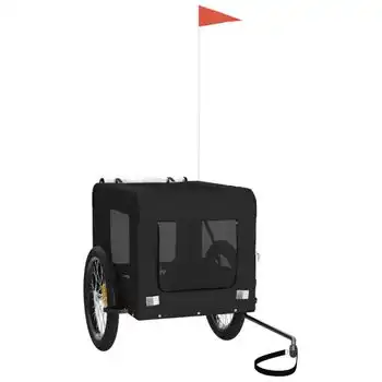 Remolque De Bicicleta Para Perros Hierro Y Tela Oxford Negro Vidaxl - VIDAXL - Comparador de precios