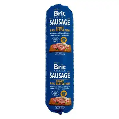 Salchichas Brit 12 x 800 g - Carne de vacuno y pescado - Brit Premium - Comparador de precios