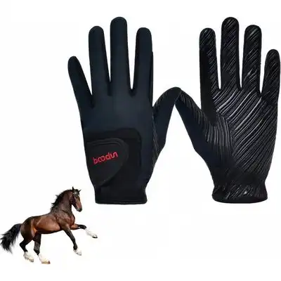 ZooVenture Guantes de equitación - Negro-S/M - Zooventure - Comparador de precios