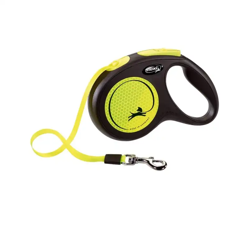 Correa Flexi New Classic Neon Reflect Cinta Talla XS - flexi - Comparador de precios