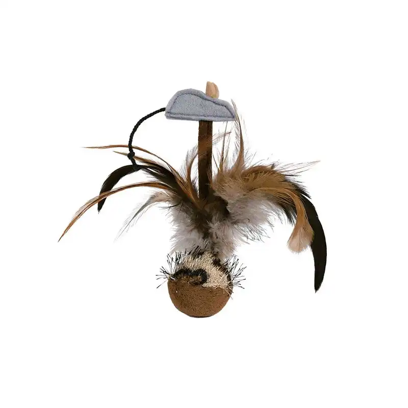 Pelota para gatos con Plumas y sonido - Trixie - Comparador de precios