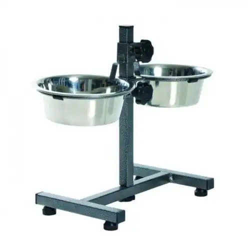 Soporte con 2 comederos para perros 0.75 L - Trixie - Comparador de precios