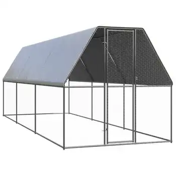 Jaula Gallinero De Exterior De Acero Galvanizado 2x6x2 M Vidaxl - VIDAXL - Comparador de precios