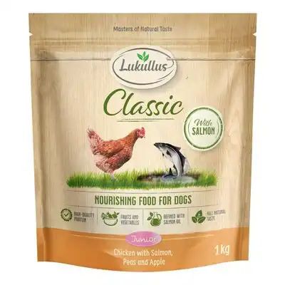 Lukullus Classic Junior pollo y salmón - NUEVO: 1 kg - Lukullus - Comparador de precios
