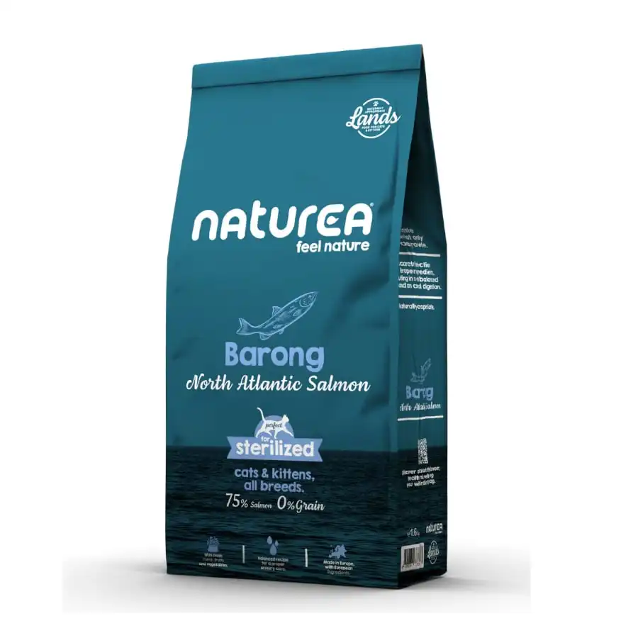 Naturea Lands Barong Salmón del Atlántico Norte pienso para gatos