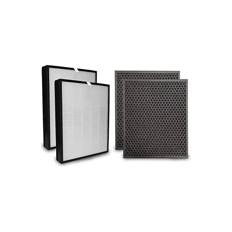 Noaton Set 2 Filtros de Repuesto Hepa + 2 Carbón Compatible con Philips Ac3256/10, Ac3259/10