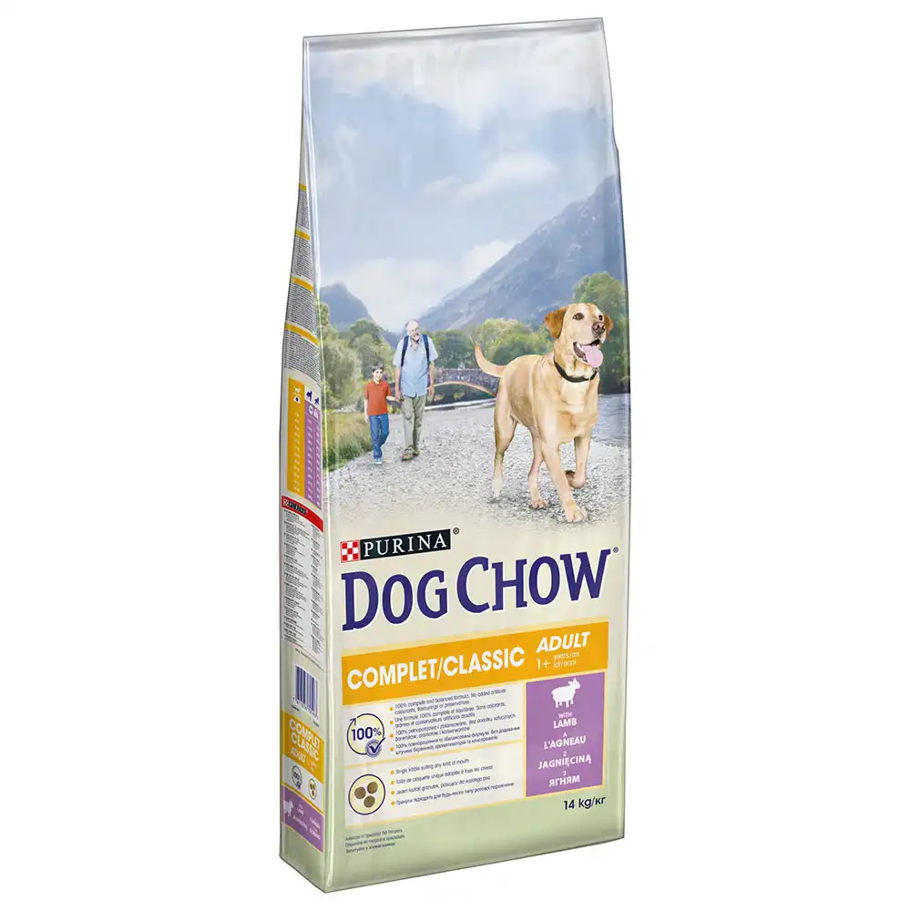 Purina Dog Chow Complet/Classic con cordero - 14 kg
