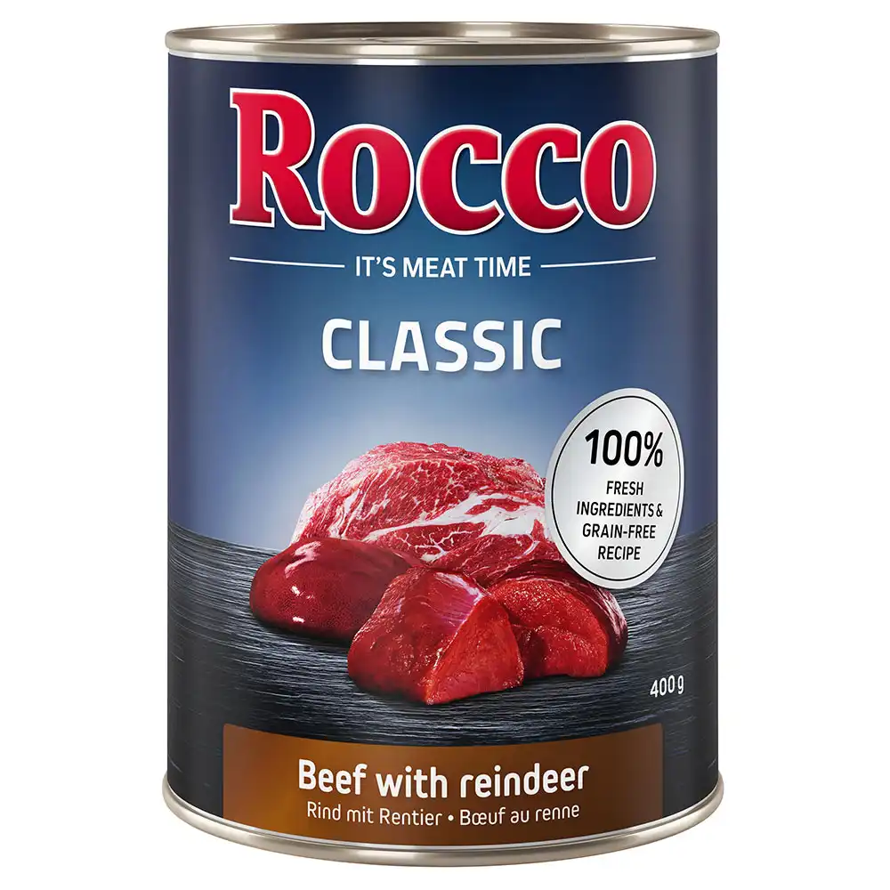 Rocco Classic 6 x 400 g - Vacuno con reno