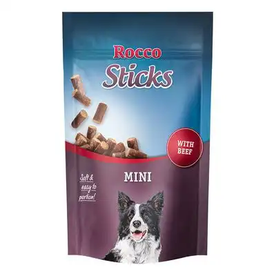 Rocco Sticks Mini - con vacuno 100 g - Rocco - Comparador de precios