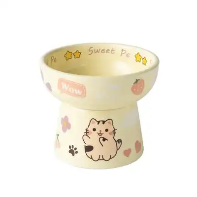 UAMLY Comedero de cerámica elevado para gatos con patas altas - 1 pieza - Uamly - Comparador de precios