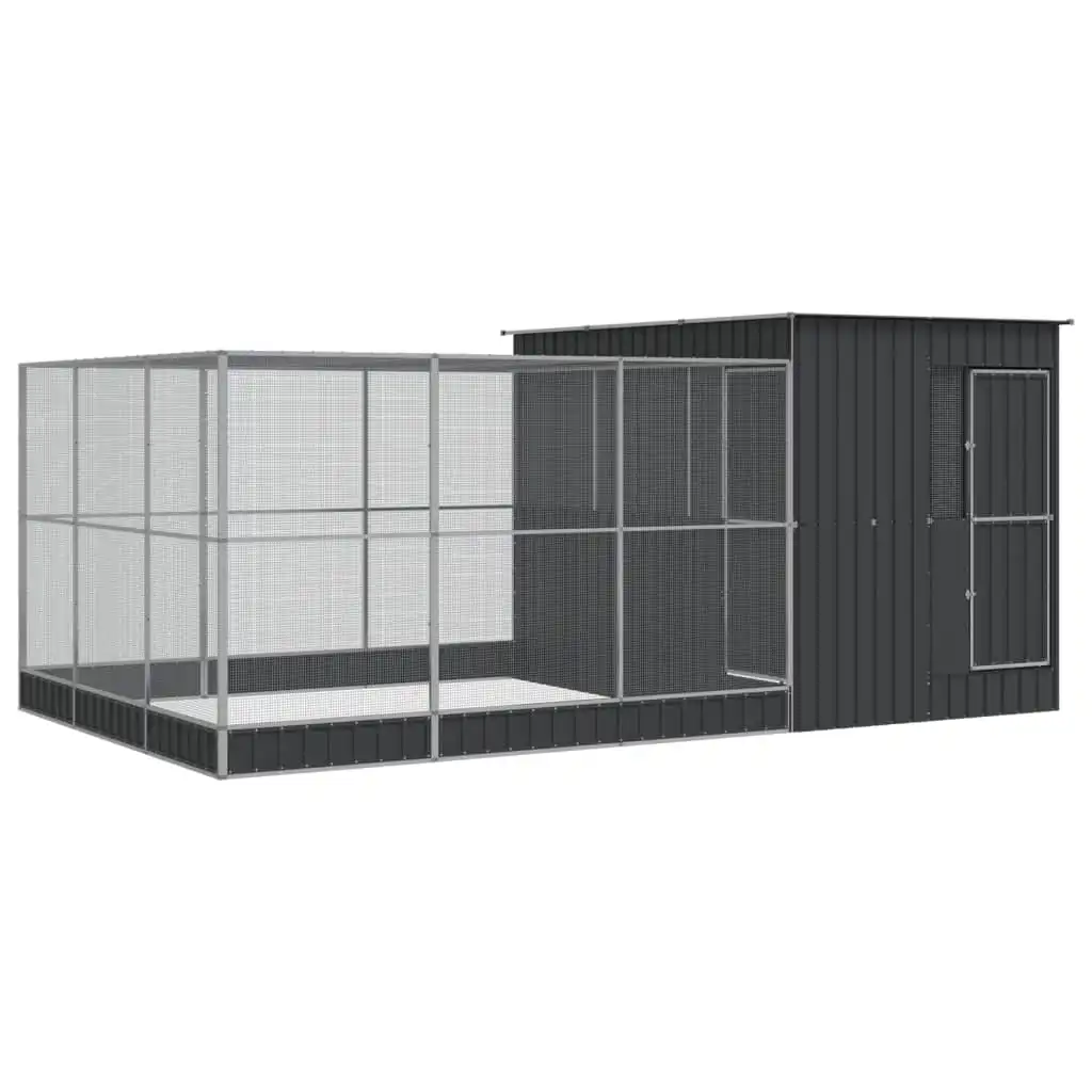 vidaXL Pajarera con Extensión Casa Para Pájaros Jaula Para Periquitos Acero - VIDAXL - Comparador de precios