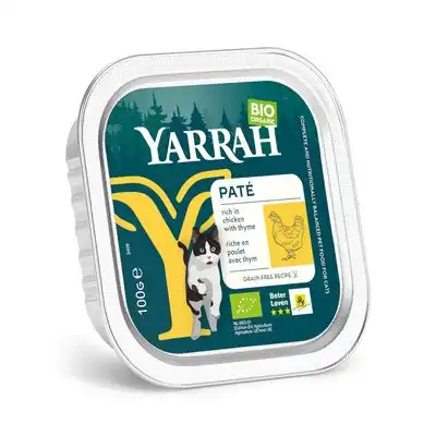 Yarrah BIO Paté 16 x 100 g - Pollo ecológico y tomillo ecológico - Yarrah - Comparador de precios