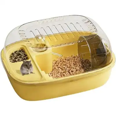 ZooVenture Jaula para hámster de ABS - Transparente, silenciosa y ventilada - AMARILLO - Zooventure - Comparador de precios