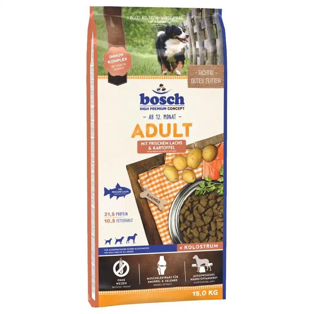 Bosch Adult con salmón y patata - 15 kg - Bosch High Premium concept - Comparador de precios