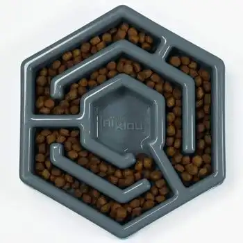 Cuenco Hexa Retarder Bowl - Gris - Para Perros Aikiou - Aikiou - Comparador de precios