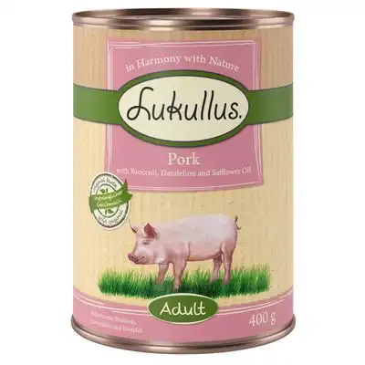 Lukullus con cerdo sin cereales - 6 x 400 g - Lukullus - Comparador de precios