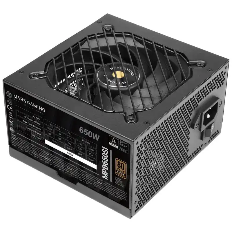 Mars Gaming MPB650SI ATX 650W 80 Plus Bronze Fuente de Alimentación