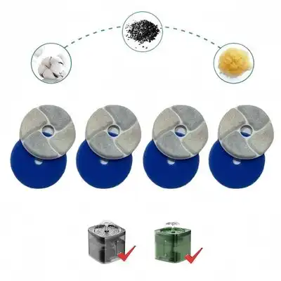 MCBOSON Dispensador de agua para mascotas de 2 litros - Elemento filtrante de 4 piezas - Mcboson - Comparador de precios