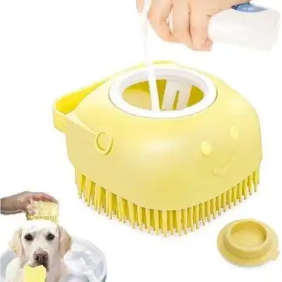 Pawffee Cepillo de baño 2 en 1 perros gatos - Depósito champú integrado - 1 pieza - Pawffee - Comparador de precios