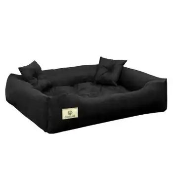 Prestige Cama Para Perros Y Gatos Con Cojín Material Impermeable Lavable (dimensiones Interiores: 130x100 / Dimensiones Exteriores: 145x115cm, Negro