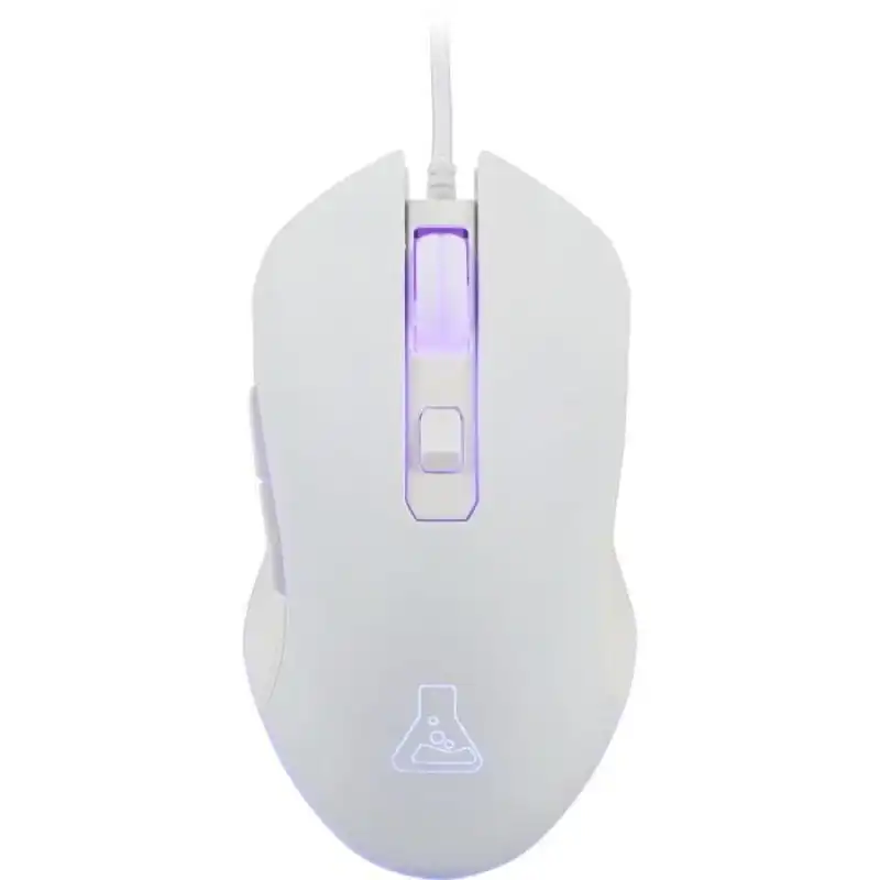The G-Lab Kult Helium Ratón Gaming RGB 6400DPI Blanco