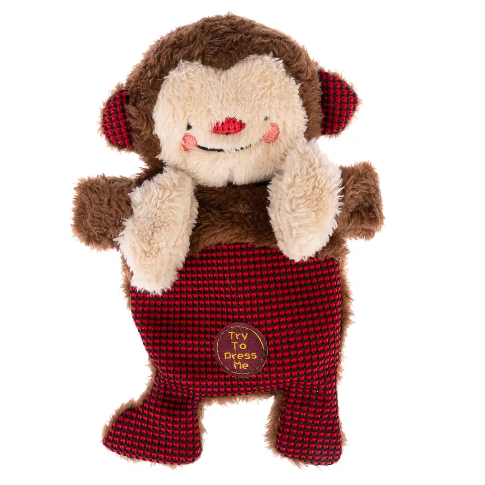 TIAKI Winkie Monkey peluche para perros - L 20 x An 25 x Al 7 cm