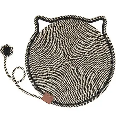 UAMLY Alfombrilla rascadora para gatos con pelota de juguete - Marrón - Uamly - Comparador de precios