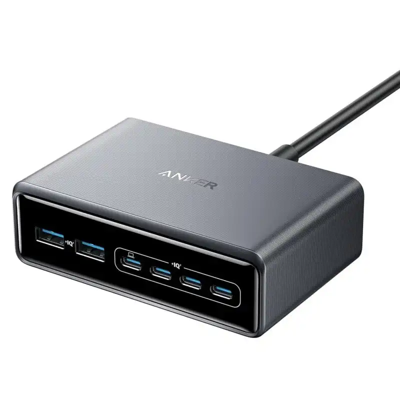 Anker Prime Charger Estación de Carga 6 Puertos USB-C GaN 200W