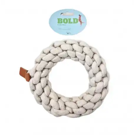 Bold Anillo Trenzado de Algodón Natural  para Perros, 16 cm - Bold - Comparador de precios