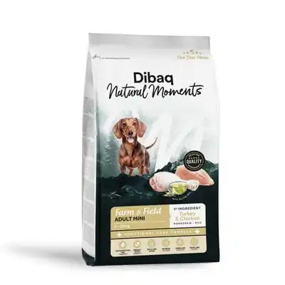 Dibaq Natural Moments Pienso Adult Mini Pavo y Pollo para perro - 2 kg - Dibaq - Comparador de precios